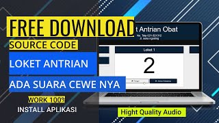 Amazing‼️ ada suara cewe nya.. Aplikasi Antrian Loket Web - Free Download Source Code! screenshot 4