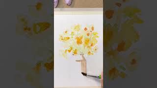 lets paint daffodil loose watercolor