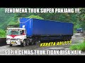 Sopir Cemas Truk Tidak Bisa Naik, Truk Trailer Paling Panjang Gemparkan Sitinjau Lauik