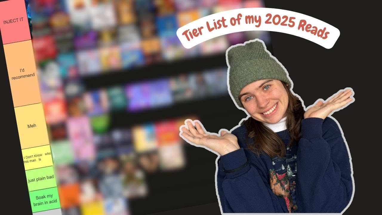 Tier List of Everything I Read in 2025 (75 Books!!!!)