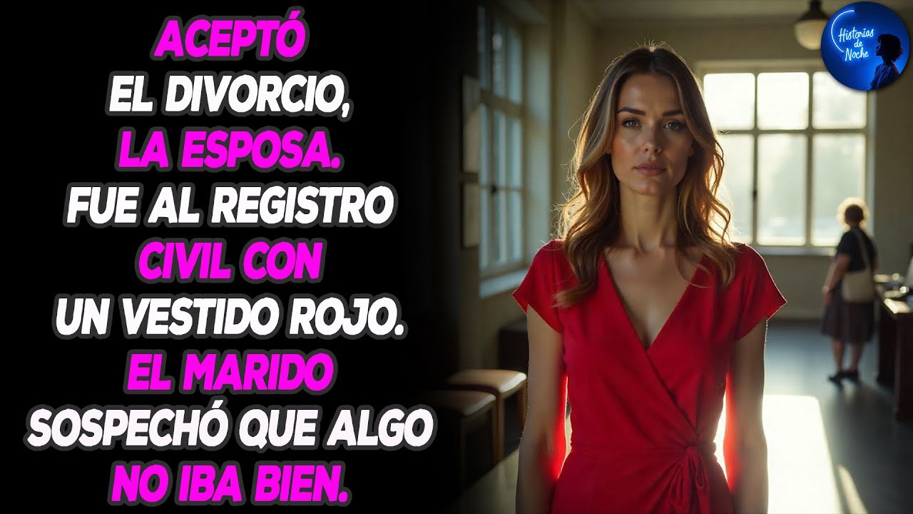 La esposa aceptó el divorcio, llevó un vestido rojo al registro civil, el marido sintió que algo...