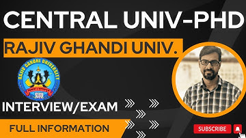 PhD admission 2023 II A Central University II All department II UGC-JRF exempted from entrance