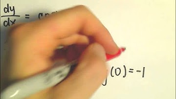 Basic Differential Equation with an Initial Condition