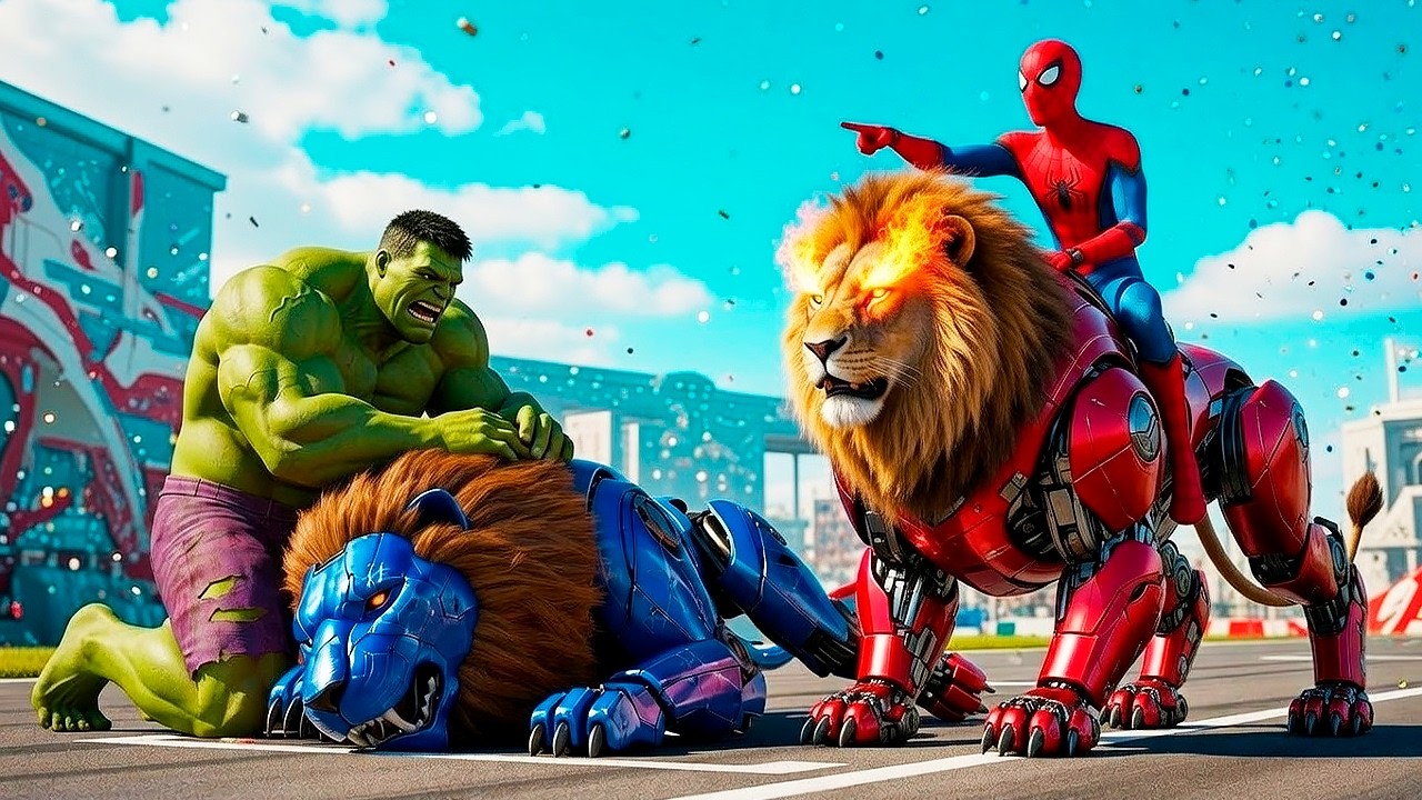 🦈🕷️ SPIDERMAN Wins The Magic Giant MEGALODON Shark Racing Championship – Epic Racing Challenge