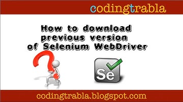 How to download previous version of Selenium WebDriver byNP