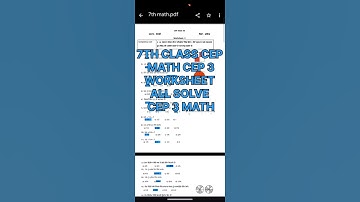 Class 7th Math CEP worksheet 3 fully solved । 7th class cep math practice sheet-3 #pseb #education