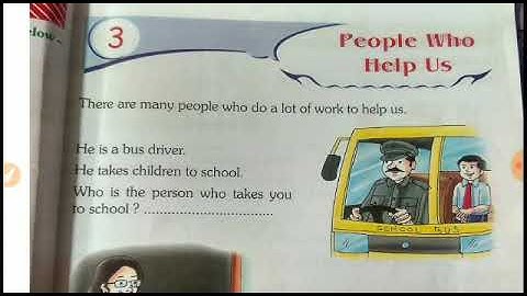 Class-1, EVS, lesson-3 people who help us,part-2