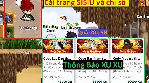 Cải Trang mới SISUI và thông tin chỉ số CT , thông báo reset xu  | Làng Lá Phiêu Lưu Ký - HTC game