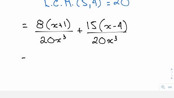 Adding two rational expressions with monomial denominators