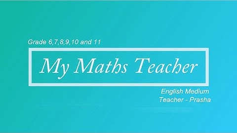 Least common multiples-Grade 10-Lesson 12 |-My Maths Teacher | English Medium