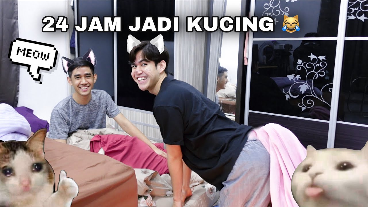 24 JAM AKIDDOS JADI KUCING 😹 AQILZULKIFLEE DAH 1M SUBSCRIBERS😍