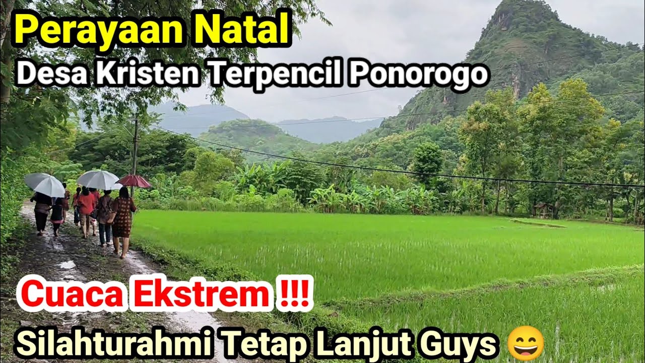 Perayaan Natal Kampung Kristen Terpencil di Gunung Loreng Ponorogo