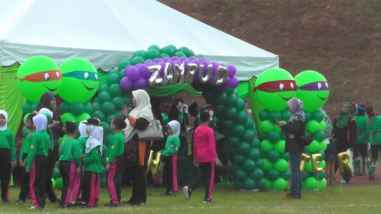 Maskot Rumah Sukan Hijau - Pergerakan berirama rumah sukan syahbandar