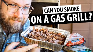 Using wood chips on a gas grill