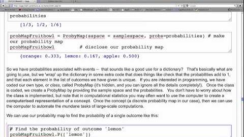 Monte Carlo Methods Sage Lecture 2.8 - Map, function, collections and probability in Sage - Part 8