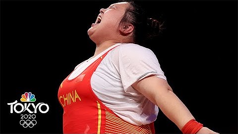 Li Wenwen breaks ALL THREE Olympic records for 87kg+ gold | Tokyo Olympics | NBC Sports