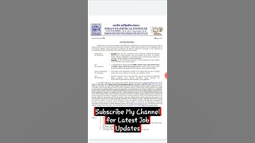 ISI Recruitment 2021 for Project linked person Posts