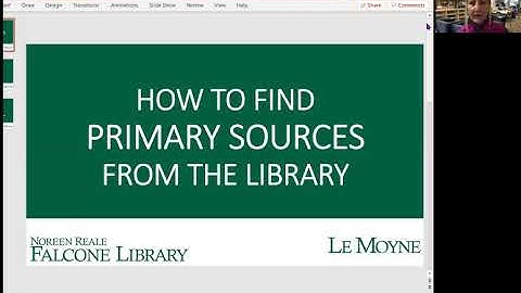 Tutorial for finding primary sources from the Library catalog