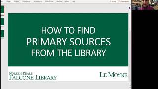 Tutorial for finding primary sources from the Library catalog