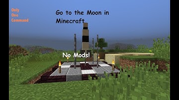 GO TO THE MOON IN MINECRAFT! | Only One Command
