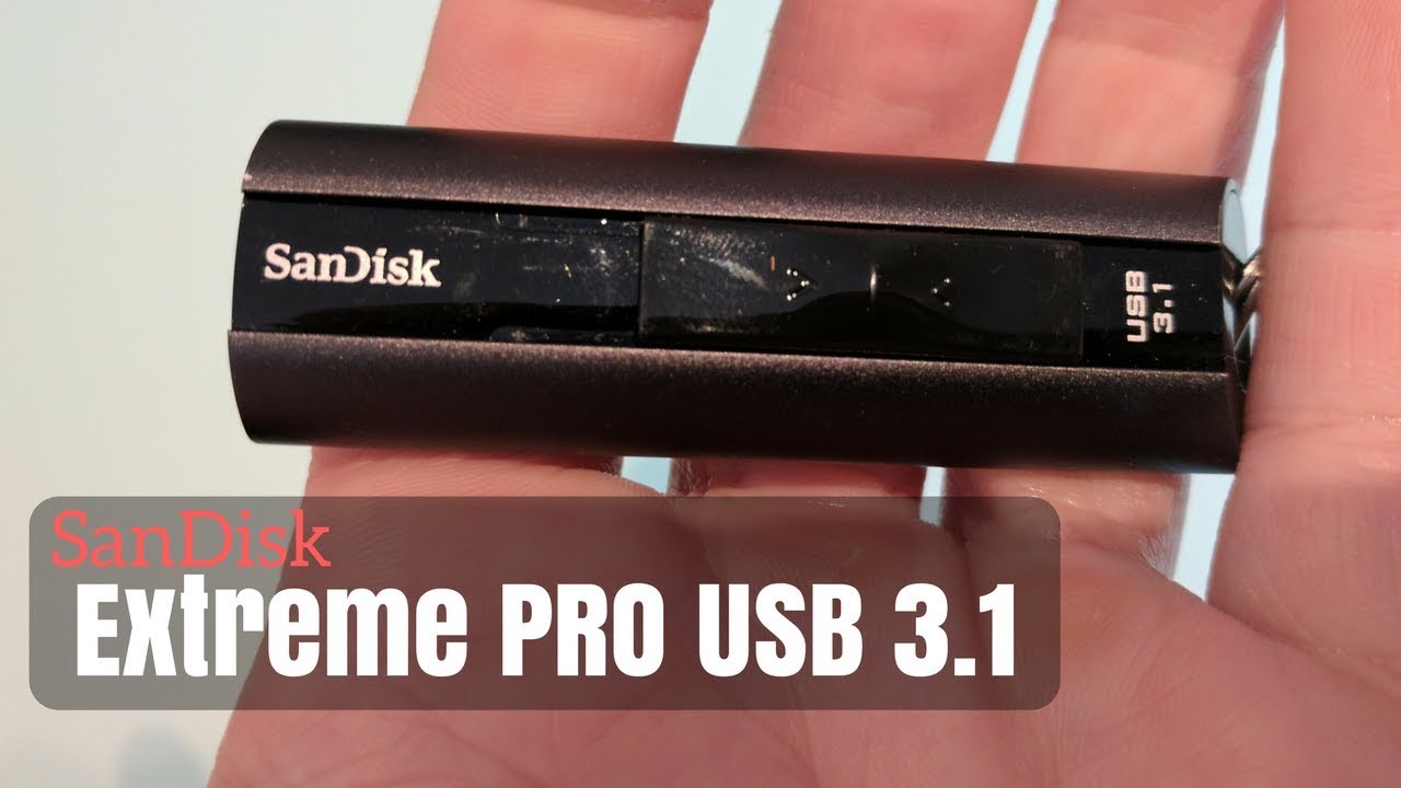 SanDisk Extreme USB 3.1 Solid State Drive SDCZ880-128G-G46 Unboxing and Test - YouTube