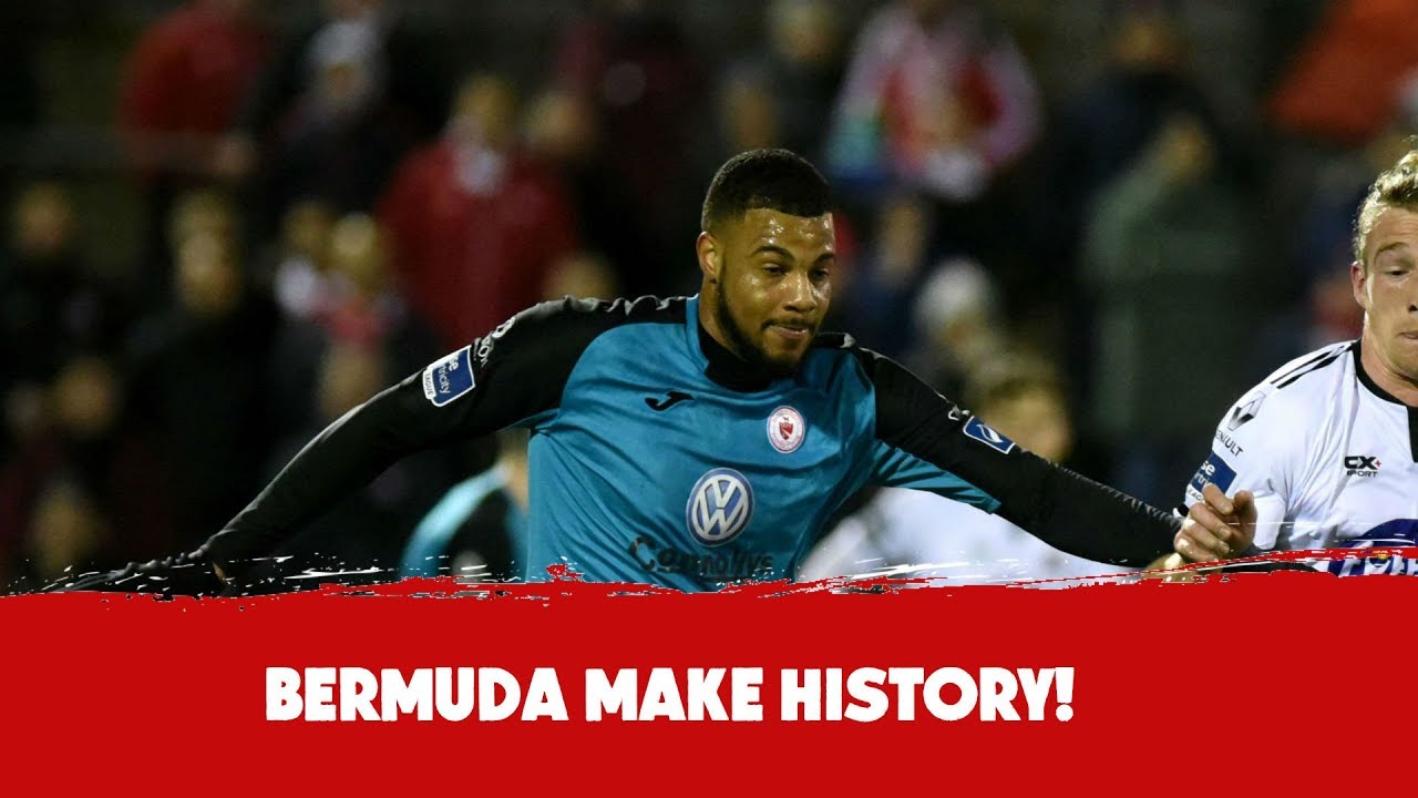 football score Sligo Rover's Dante Leverock's Bermuda Gold Cup achievement