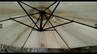 How to replace or Remove Patio Parasol Cover