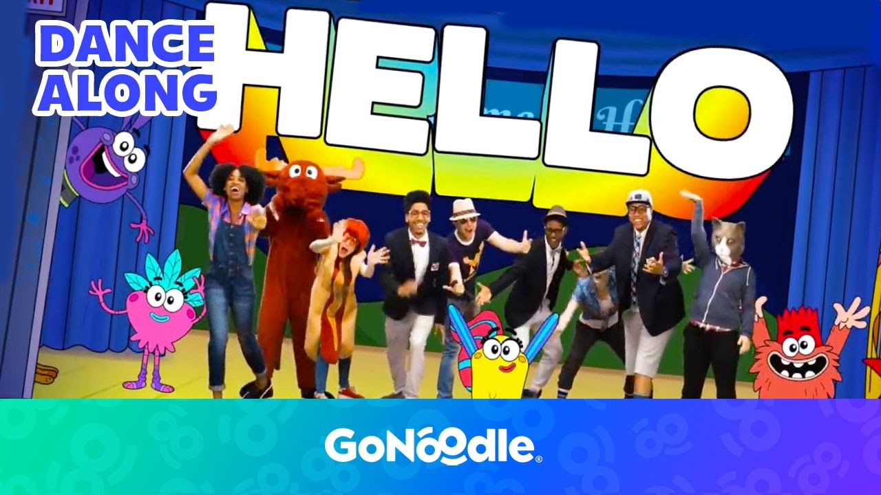 Hello Song  Songs For Kids  Dance Along  GoNoodle