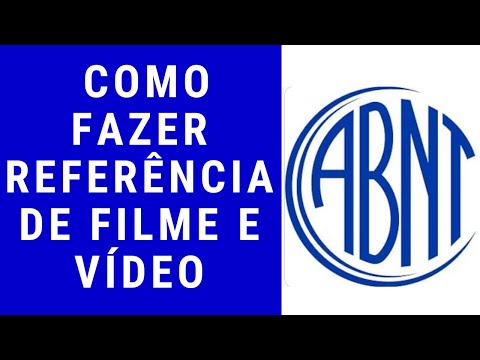 Como fazer referência de Filme e Vídeo – ABNT.