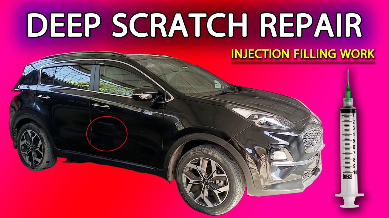Part Injection Scratch injection filling deep scratch from car body - YouTube