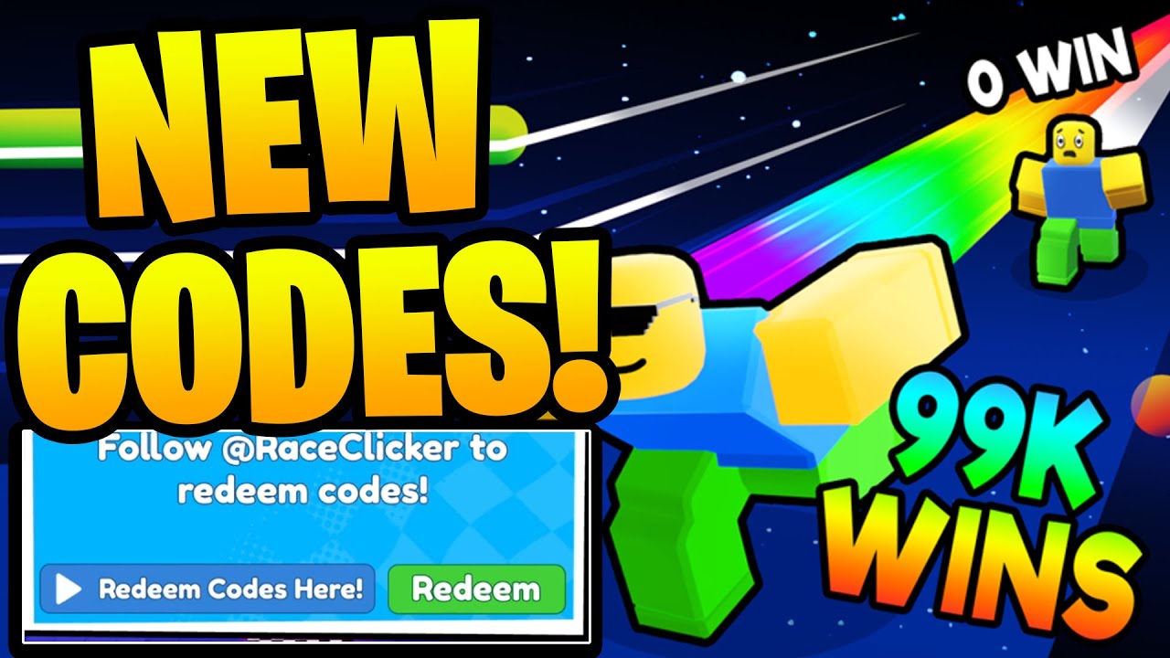 Roblox - Race Clicker Codes - Free Pets and Wins (December 2023