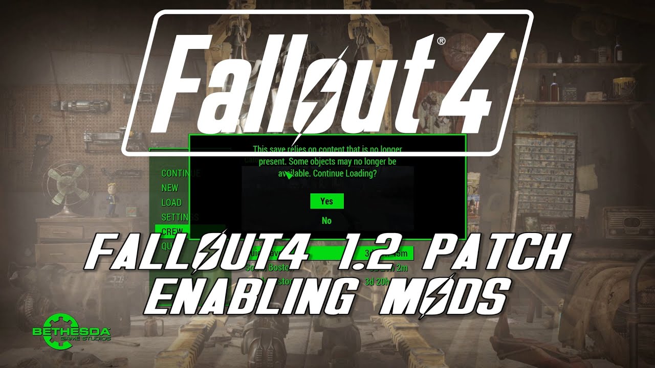 Fallout 4 patch 1.2 arrives on Steam, breaks mod support