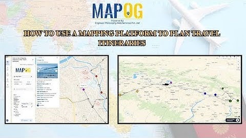How to Use a Mapping Platform to Plan Travel Itineraries #travel #itinerary #interactive #mapog
