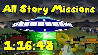 The Simpsons Hit And Run All Story Missions In 1:16:48