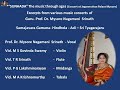 Samajavara gamana hindhola  concert by guru prof dr mysore nagamani srinath  sri tyagarajaru