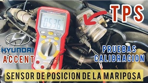 COMO CALIBRAR EL SENSOR TPS DEL HYUNDAI ACCENT 1.3-1.5 | PRUEBAS y VALORES
