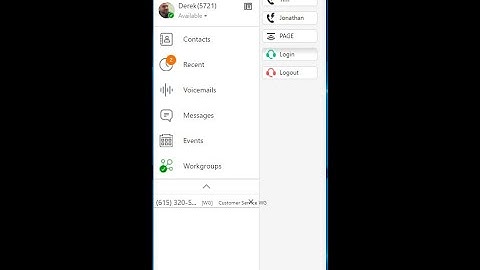 Mitel Connect Client -Toolbars