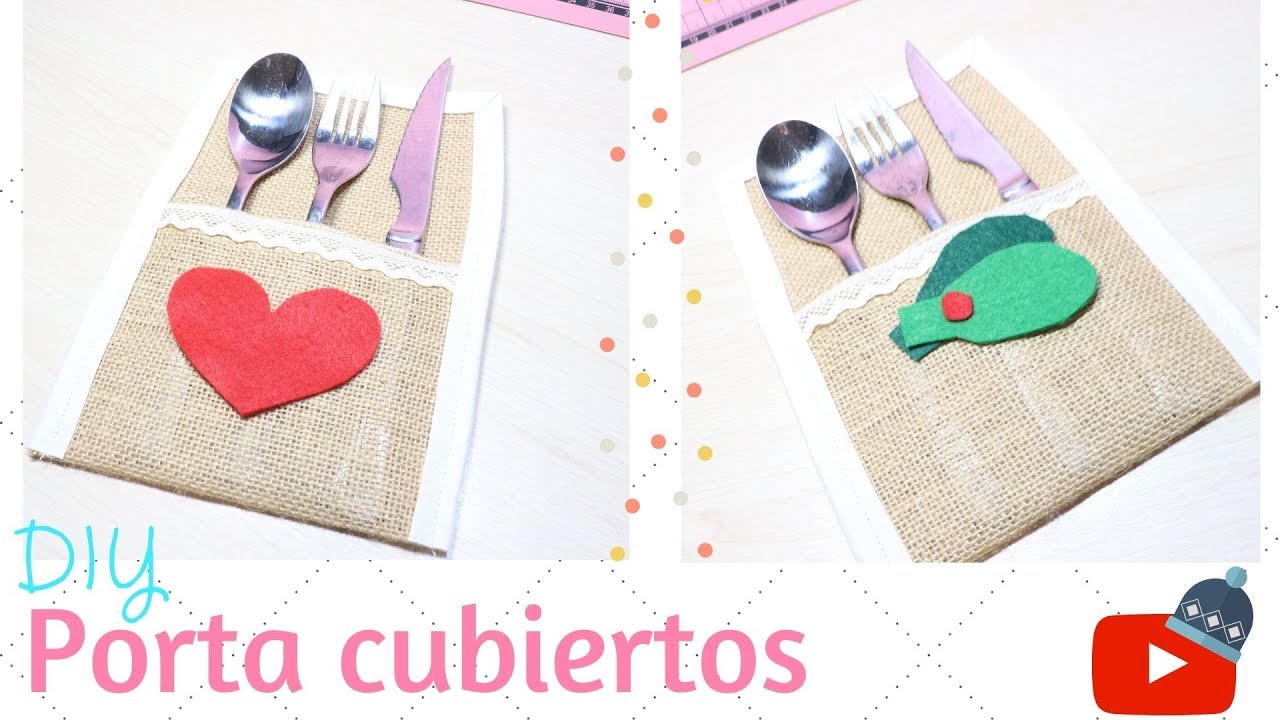 Porta Cubiertos con Tela (DIY) Clase de Costura, Patchwork Fácil y