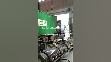 pvc Marble Sheet Machine shipping#machine#pvcmarblesheetmachine#wallpanelmachine#flooringmachine