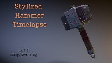 Stylized Hammer Timelapse part 2 (Blender/Substance Painter)