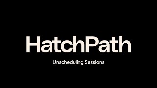 How to Unschedule a Session on HatchPath: A Quick Tutorial for Coaches