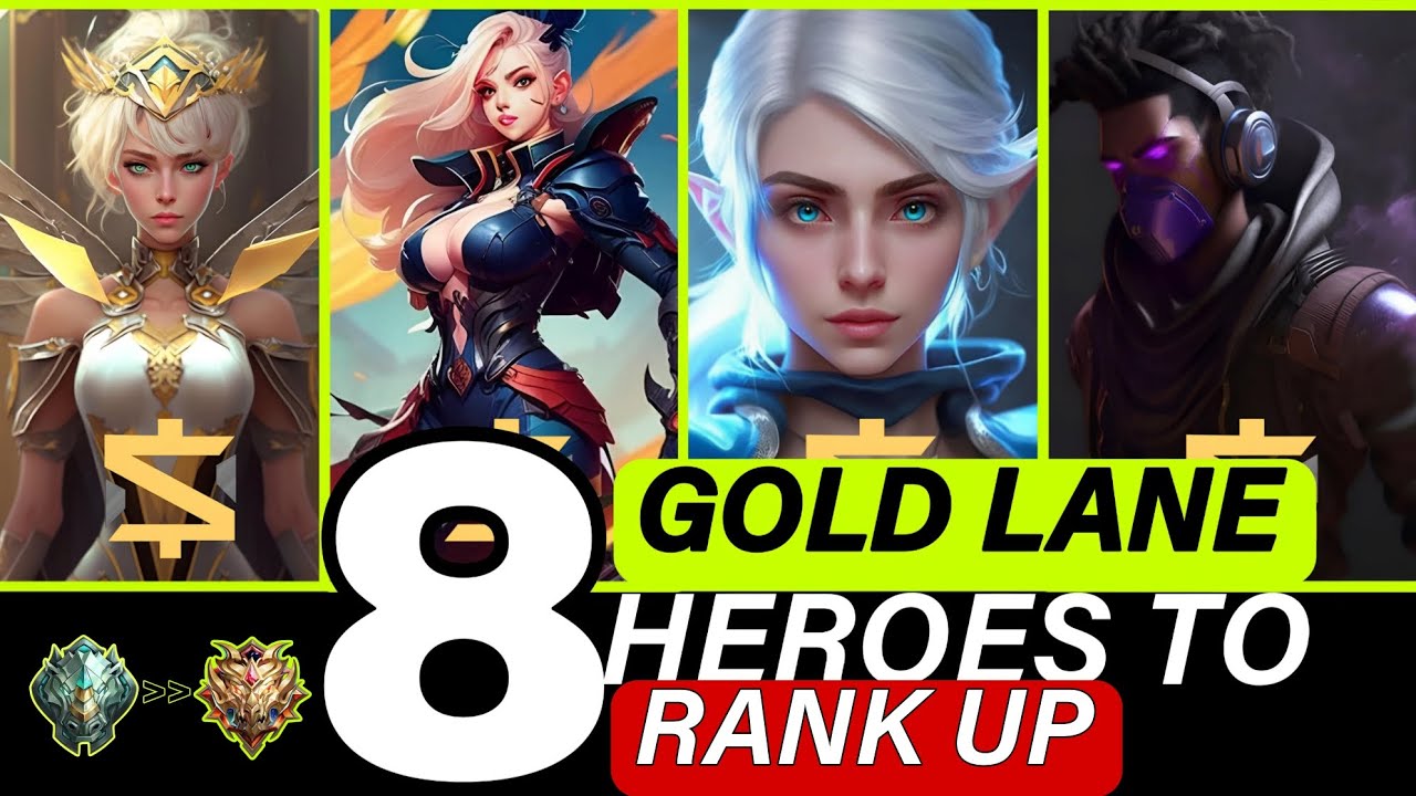 TOP 8 BEST GOLD LANE HEROES TO SOLO RANK UP TO MYTHICAL IMMORTAL ...