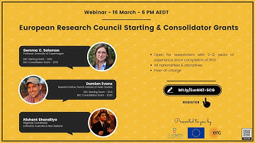 Webinar: European Research Council Starting & Consolidator Grants