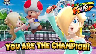 Mario Tennis Fever Rosalina &amp; Toad vs Bowser &amp; Dry Bowser (CPU Ace Academy Court)