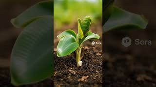 AI Timelapse banana tree
