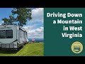 Driving Down a Mountain in West Virginia