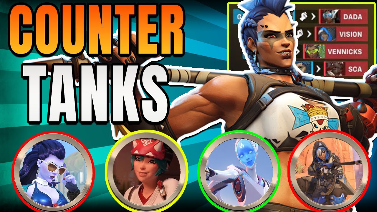 Tank Counter Chart 3 Heroes to HARD COUNTER Every Tank in Overwatch 2 (broken) - YouTube