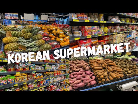 KOREAN SUPERMARKET Local Korean Mart Korean Grocery Store ASMR