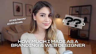 How much I make as a graphic designer | 2022 Recap & 2023 Goals