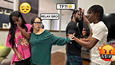 HITTING MY GIRLFRIEND INFRONT OF MY BROTHER AND HIS WIFE!! *EPIC REACTION*